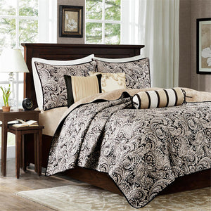 Aubrey Quilted Reversible Coverlet Set