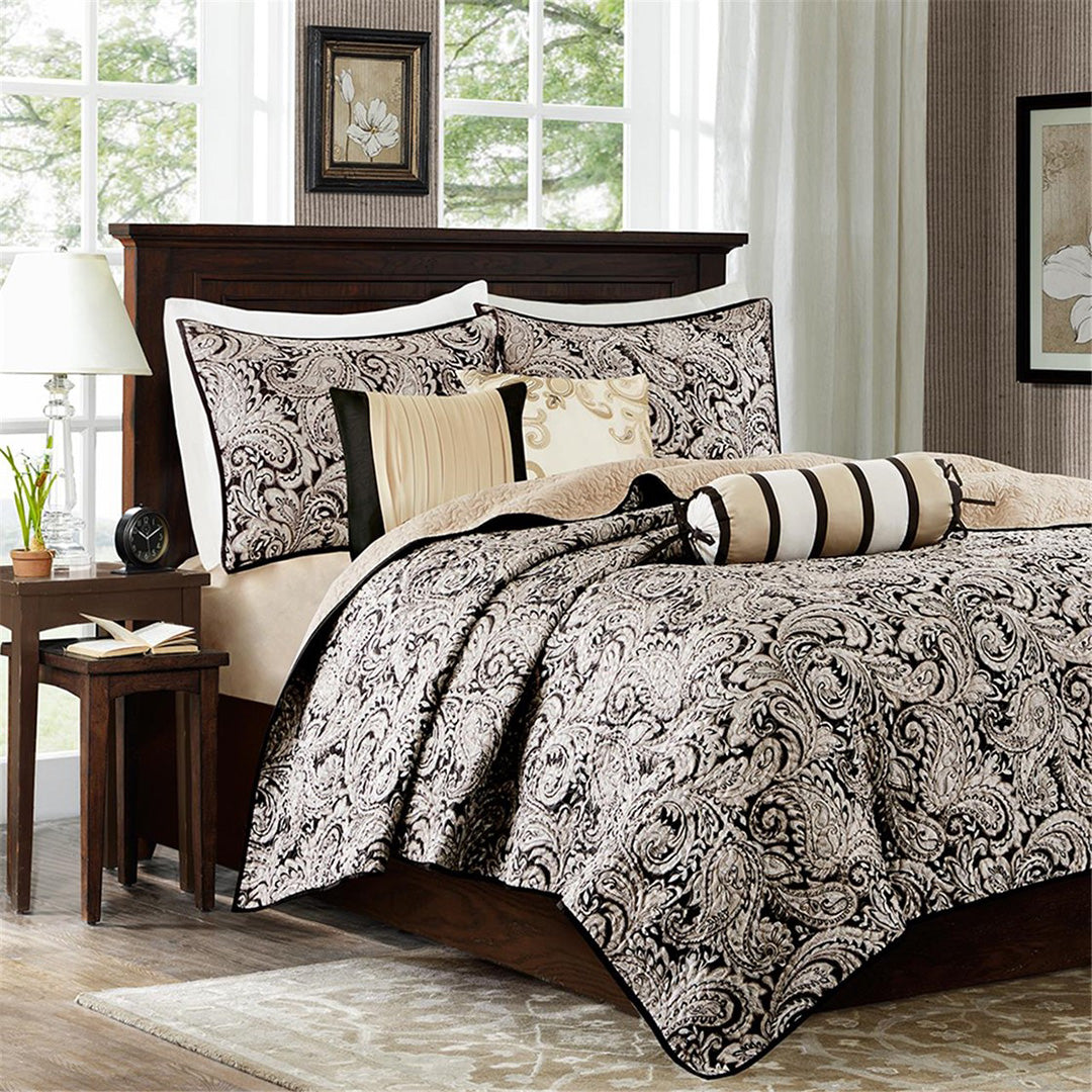 aubrey quilted reversible coverlet set from JLA Home and Fabrics