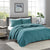 Keaton Teal Coverlet Set