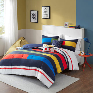 Morris Stripe Comforter Set - Twin