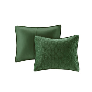 Harper Green Coverlet Set