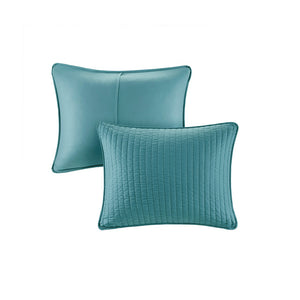 Keaton Teal Coverlet Set