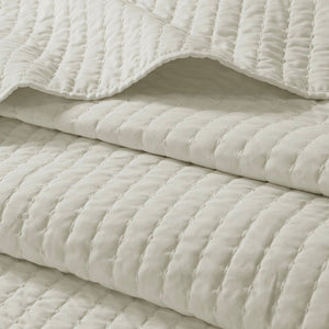 Keaton Cream Coverlet Set