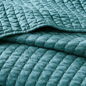 Keaton Teal Coverlet Set