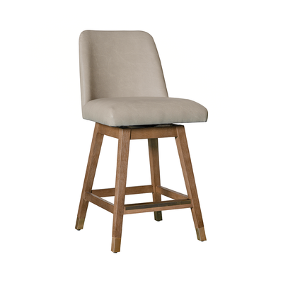 Amelia Upholstered Swivel Stool
