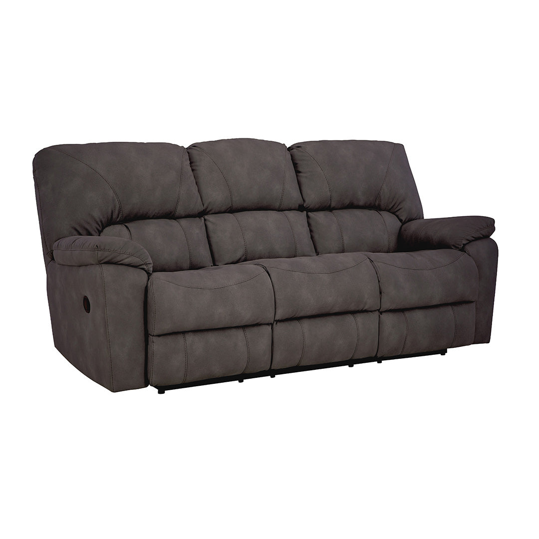 Rhino Reclining Sofa from Home Stretch in Gray Performance Fabric with Manual Recline, Made in USA - Additional view 4