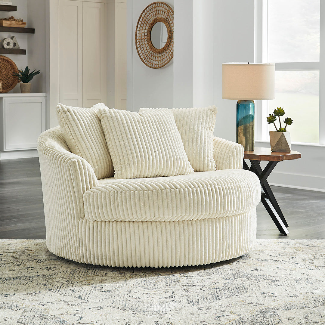 Sillón giratorio extragrande Lindyn 