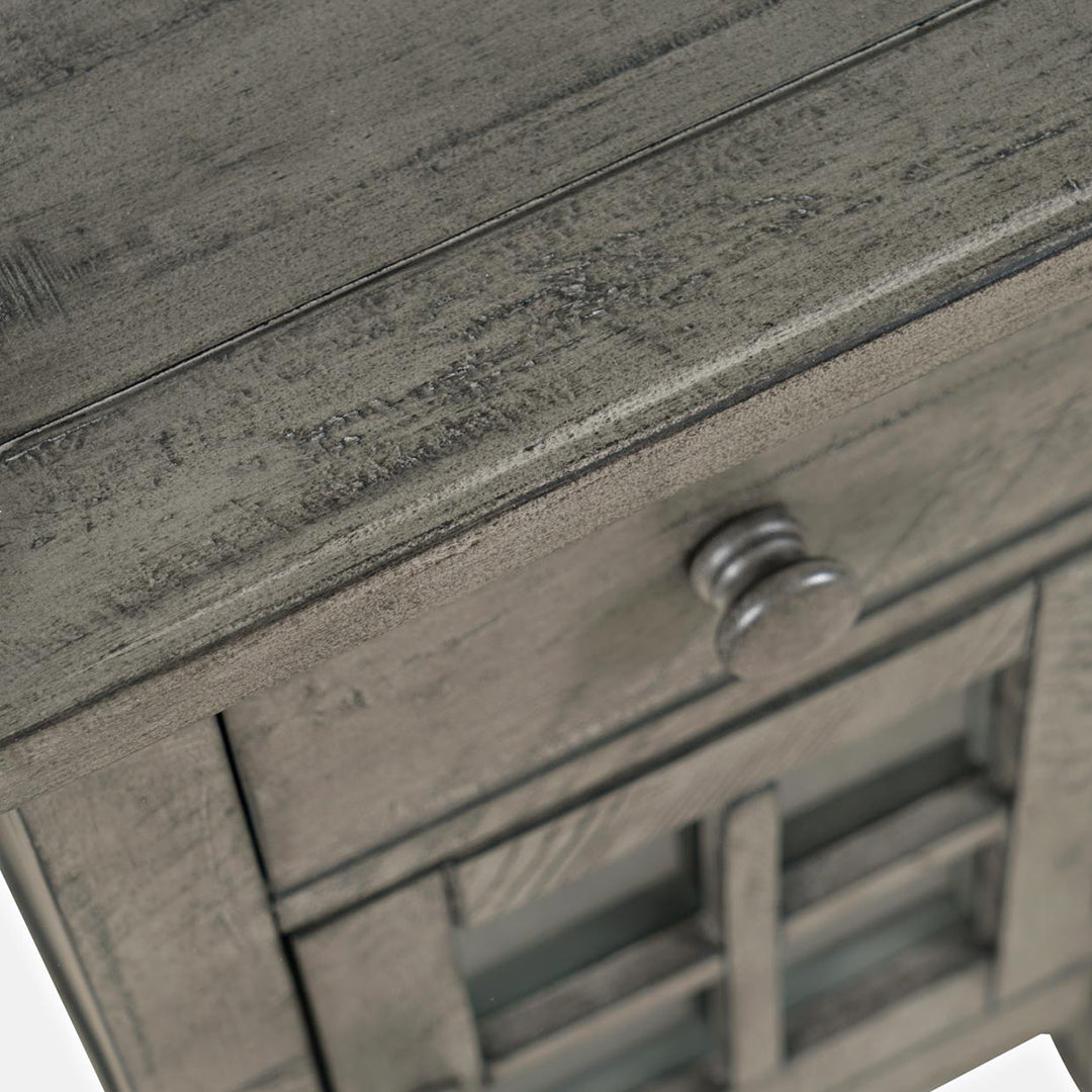 Craftsman Power Side Table - Stone