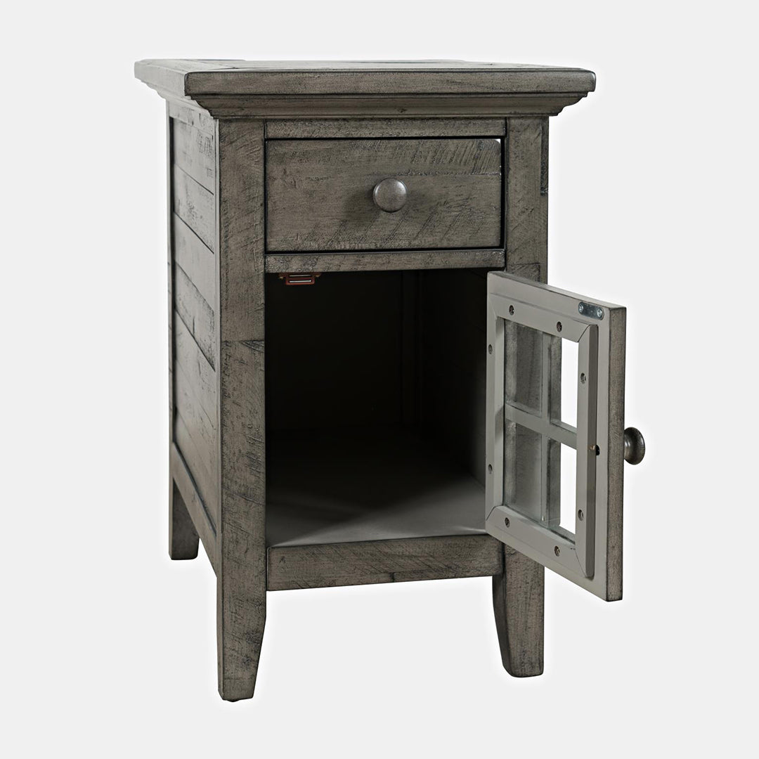 Craftsman Power Side Table - Stone