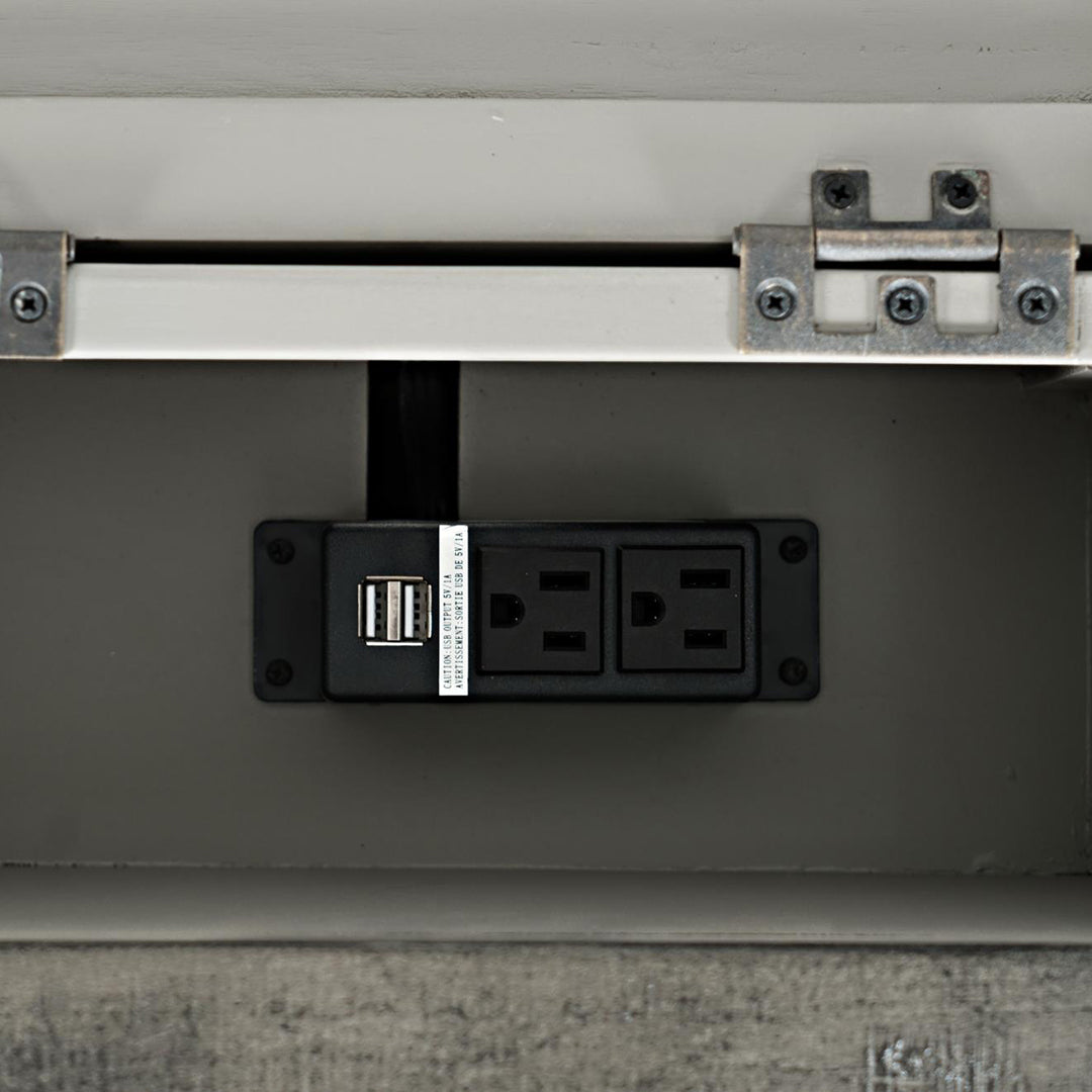 Craftsman Power Side Table - Stone