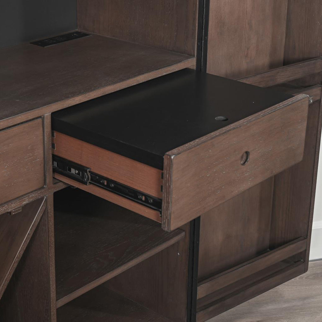 Malibu Bar Cabinet from Sunny Designs, Inc. in Brown Veneer with LED Lighting - Additional view 9