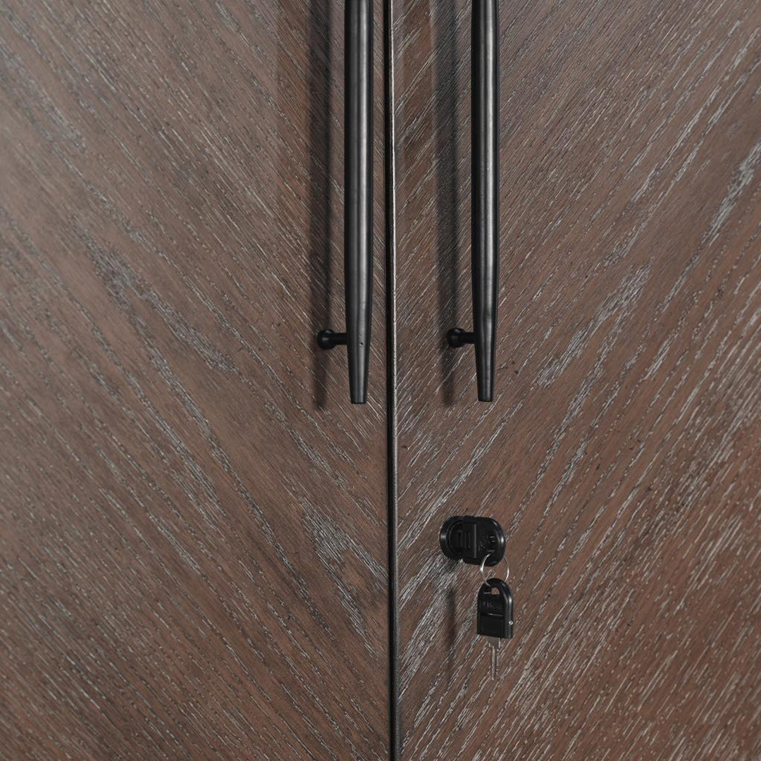 Malibu Bar Cabinet from Sunny Designs, Inc. in Brown Veneer with LED Lighting - Additional view 13