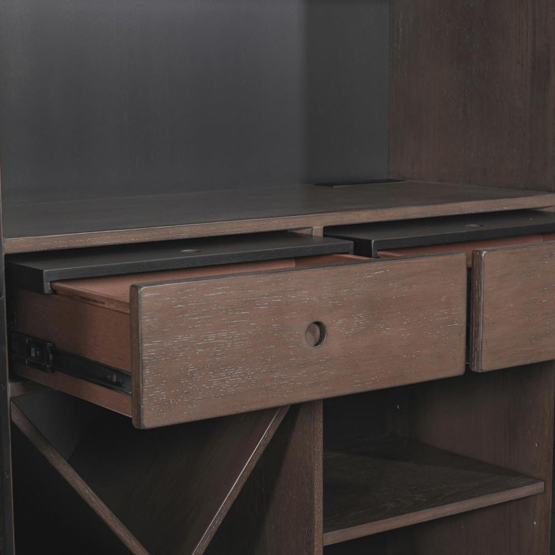 Malibu Bar Cabinet from Sunny Designs, Inc. in Brown Veneer with LED Lighting - Additional view 7