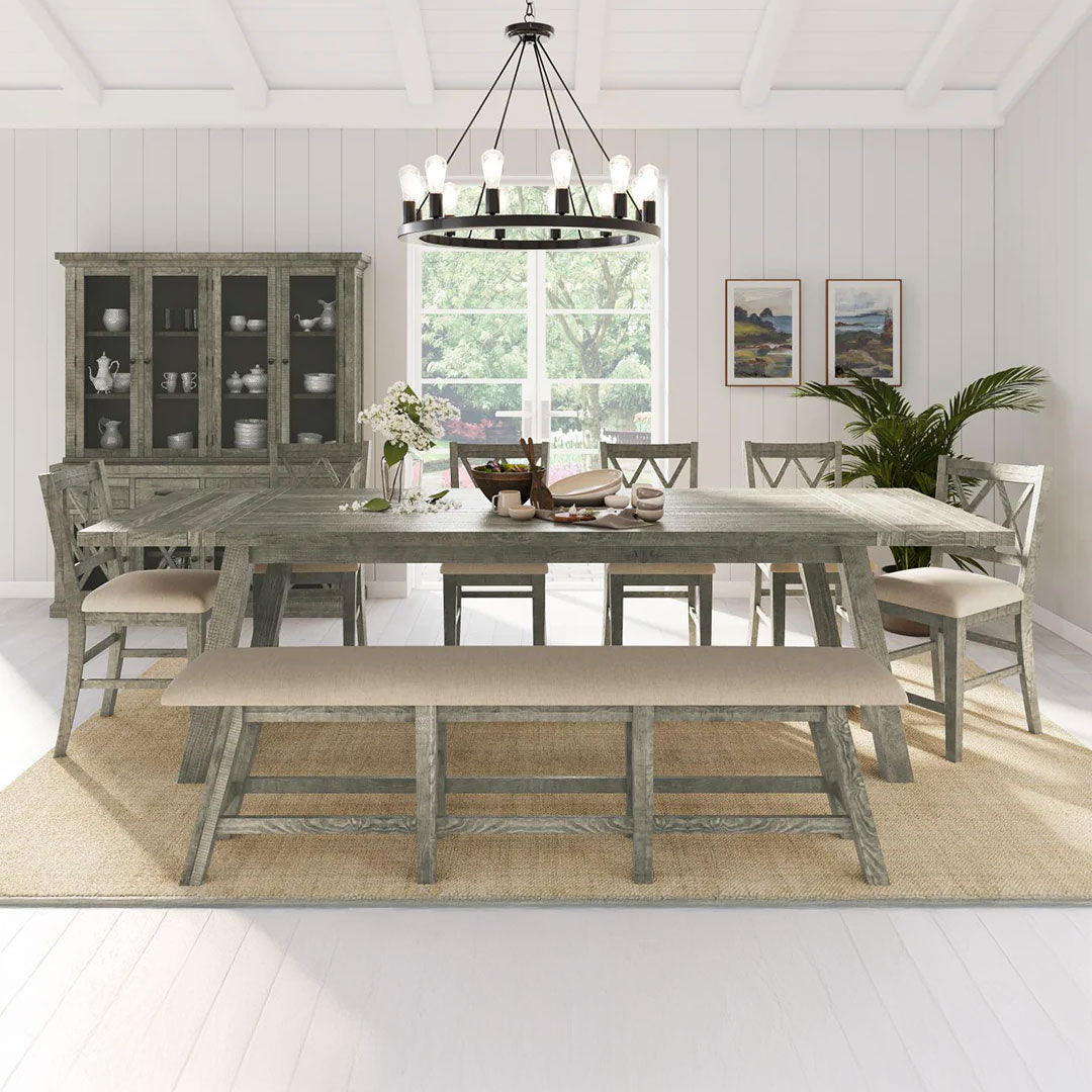 Telluride Driftwood Counter Table Set