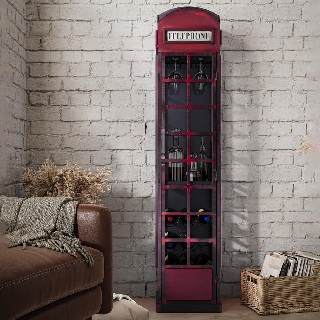 Vintage Phone Booth Bar