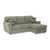 Cascilla Sofa Chaise - Pewter