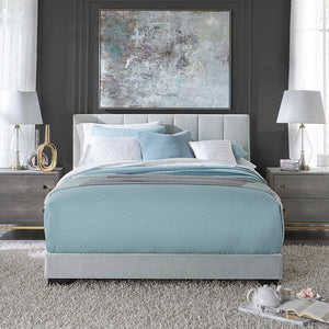 Channel Upholstered Bed - Queen