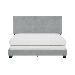 Channel Upholstered Bed - Queen