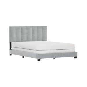 Channel Upholstered Bed - Queen