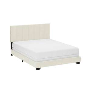 Channel Upholstered Bed - Queen