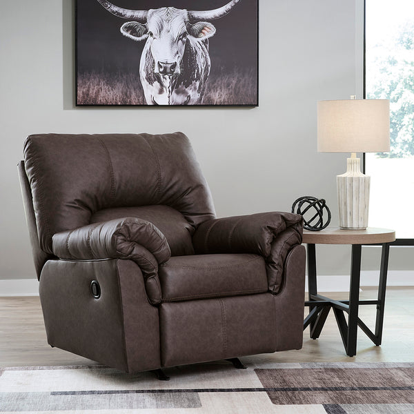 Willow Rocker Recliner from Signature Design by Ashley in Faux Leather / Leather-Look - Alternate angle