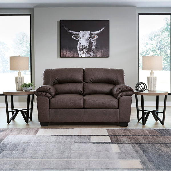 Willow Loveseat from Signature Design by Ashley in Faux Leather / Leather-Look - Alternate angle