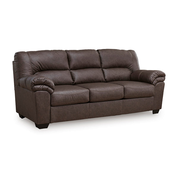 Willow Sofa from Signature Design by Ashley in Faux Leather / Leather-Look with Reversible Cushions, Reversible Cushions - Angle view