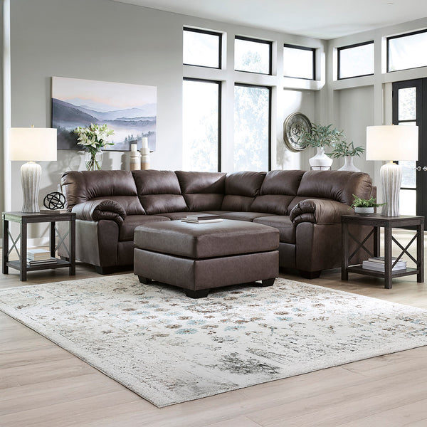 Willow Sectional II with Ottoman (2-Piece) from Signature Design by Ashley in Faux Leather / Leather-Look