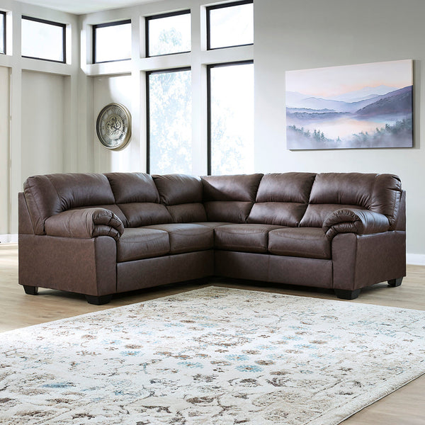 Willow Sectional (2-Piece) from Signature Design by Ashley in Faux Leather / Leather-Look - Alternate angle
