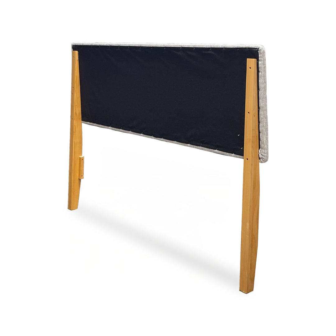 2-West Upholstered Queen Headboard - Gray