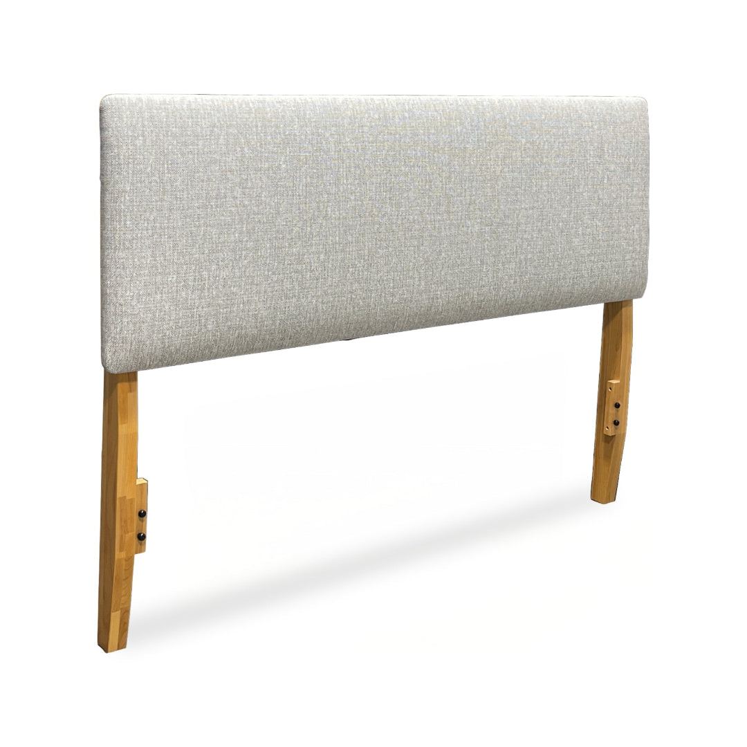 2-West Upholstered Queen Headboard - Gray