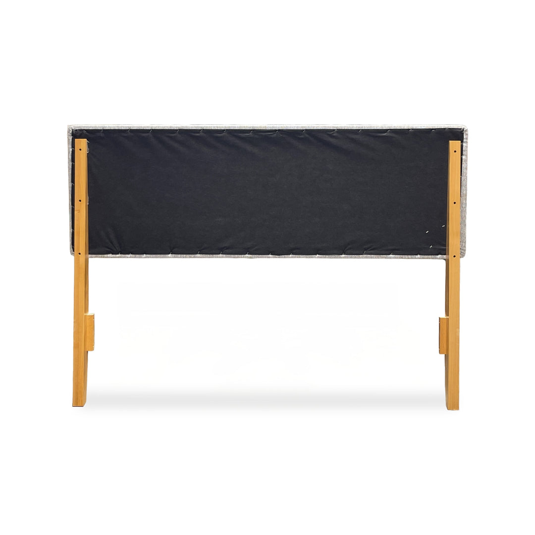2-West Upholstered Queen Headboard - Gray