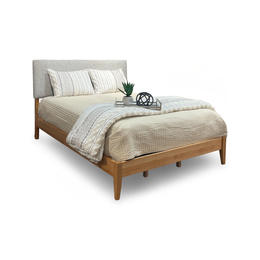 2-West Upholstered Queen Headboard - Gray