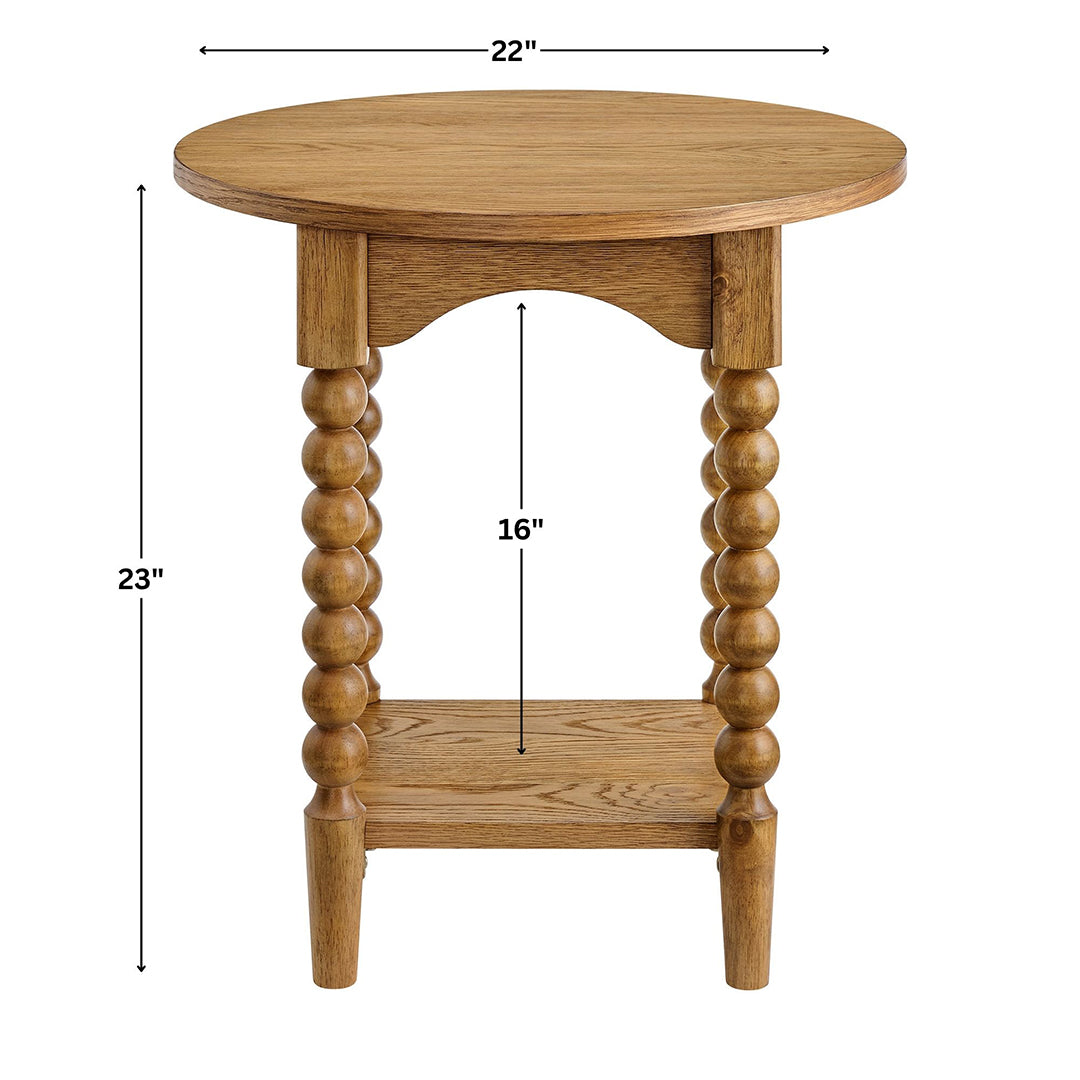 Mabel Round End Table from Sandberg Furniture in Veneer - Additional view 14