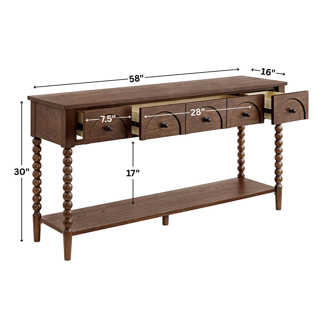Mabel Sofa Table from Sandberg Furniture in Veneer - Additional view 8