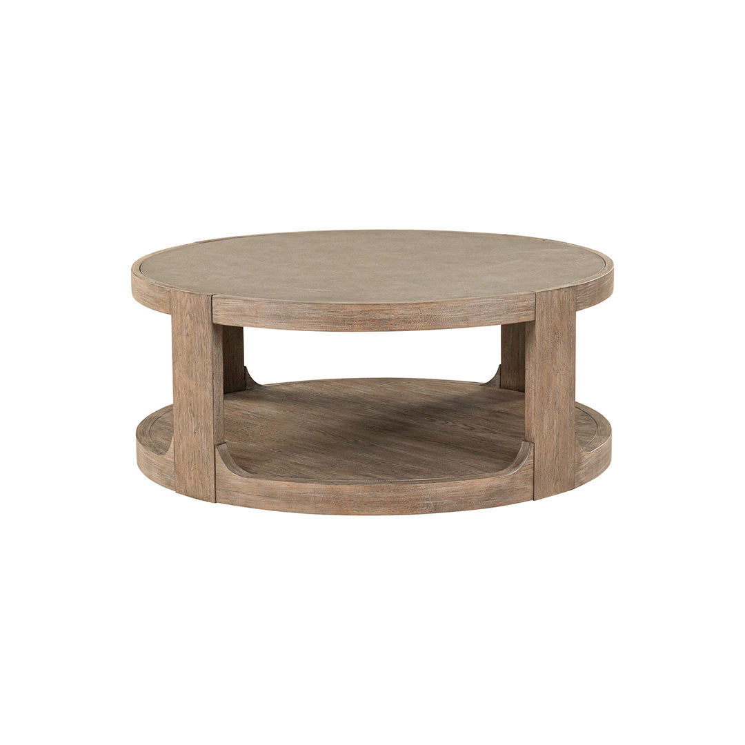 South Bend Round Cocktail Table from Liberty Furniture in Brown with Casters - Additional view 4