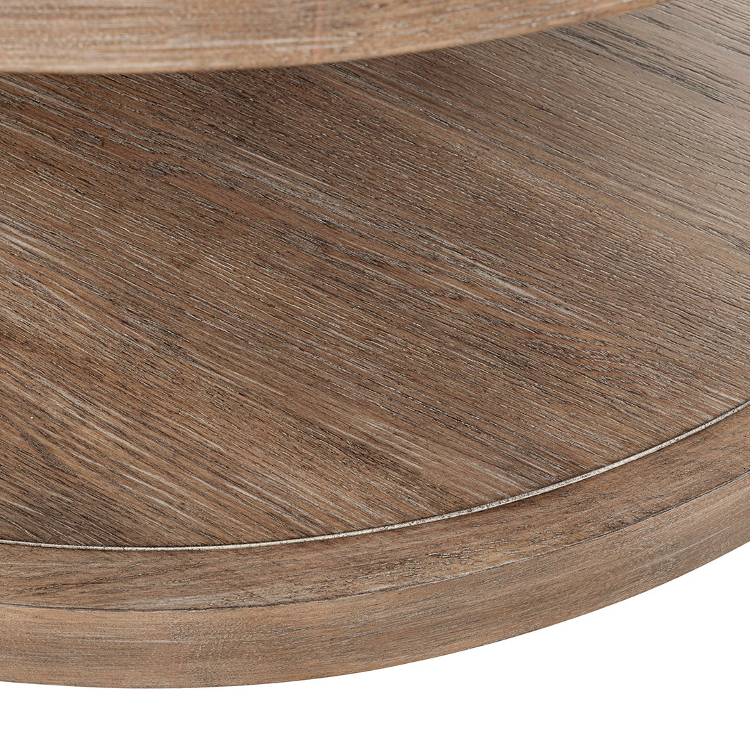 South Bend Round Cocktail Table from Liberty Furniture in Brown with Casters - Additional view 9