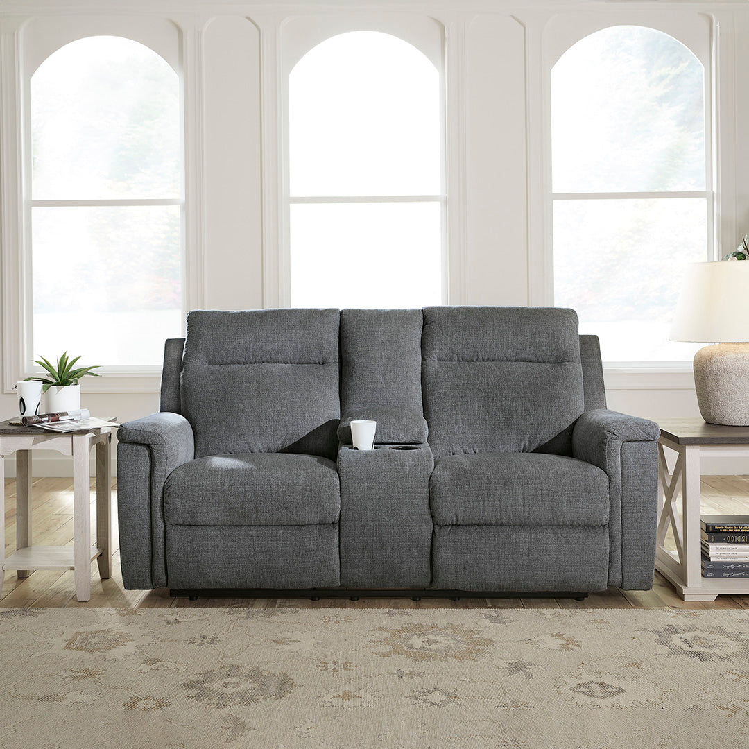 Barnsana Power Reclining Loveseat with Console