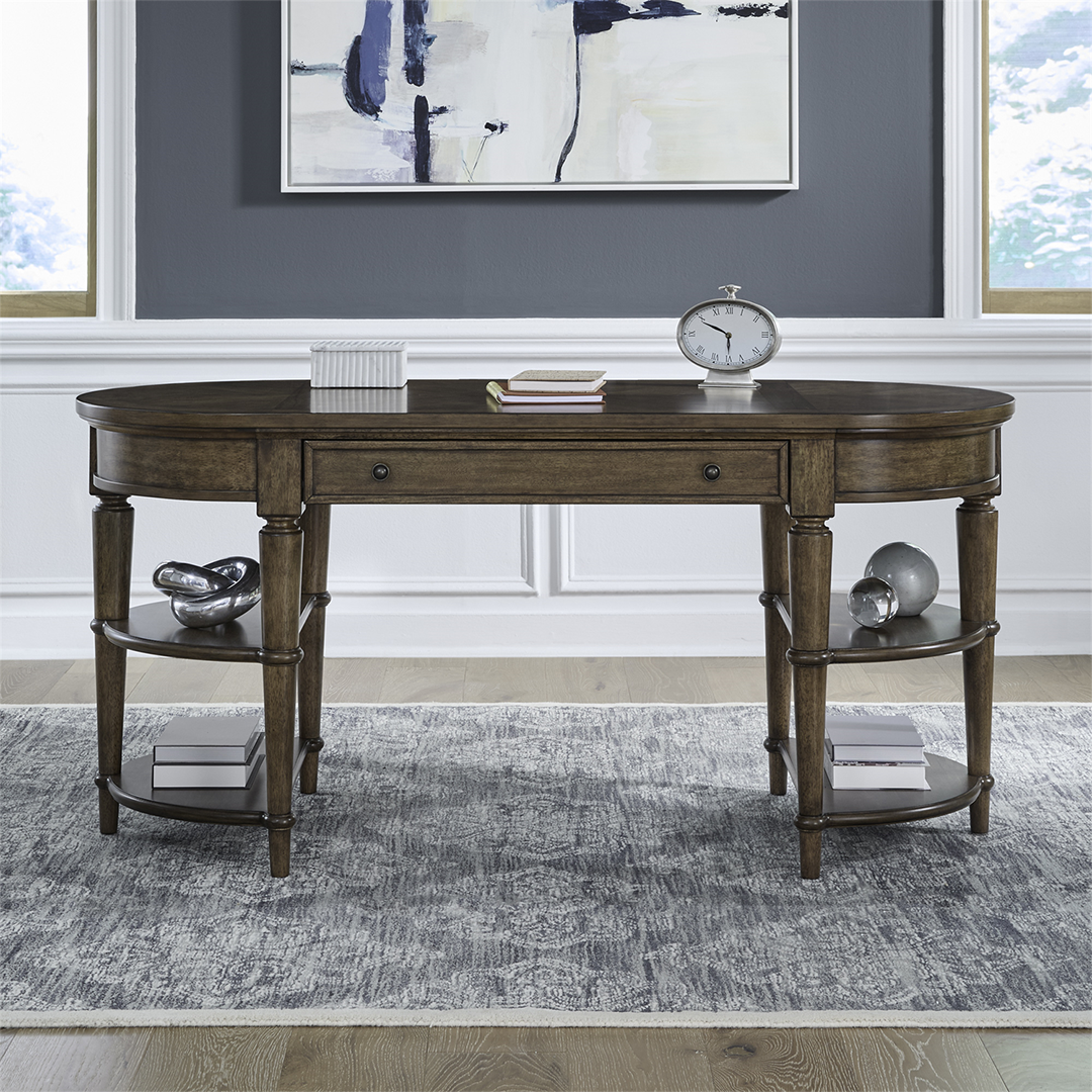 Harrison Heights Writing Desk from Liberty Furniture in Brown - Alternate angle