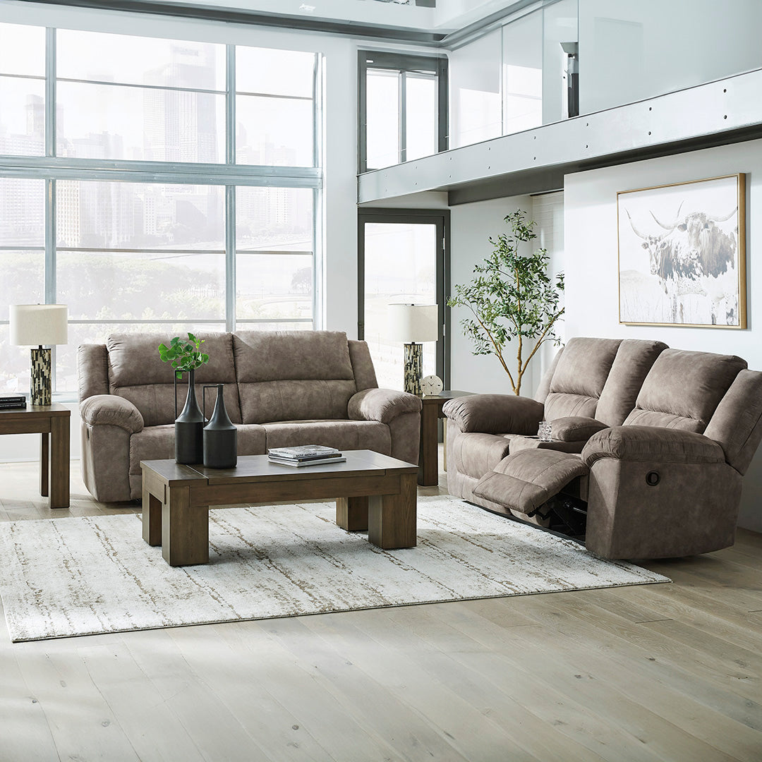 Laresview Reclining Loveseat with Console