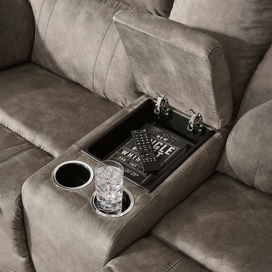 Laresview Reclining Loveseat with Console