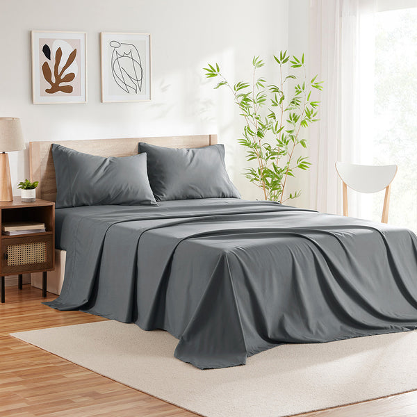 Bedding Bundle from Sleeptone in Queen Gray - Alternate angle