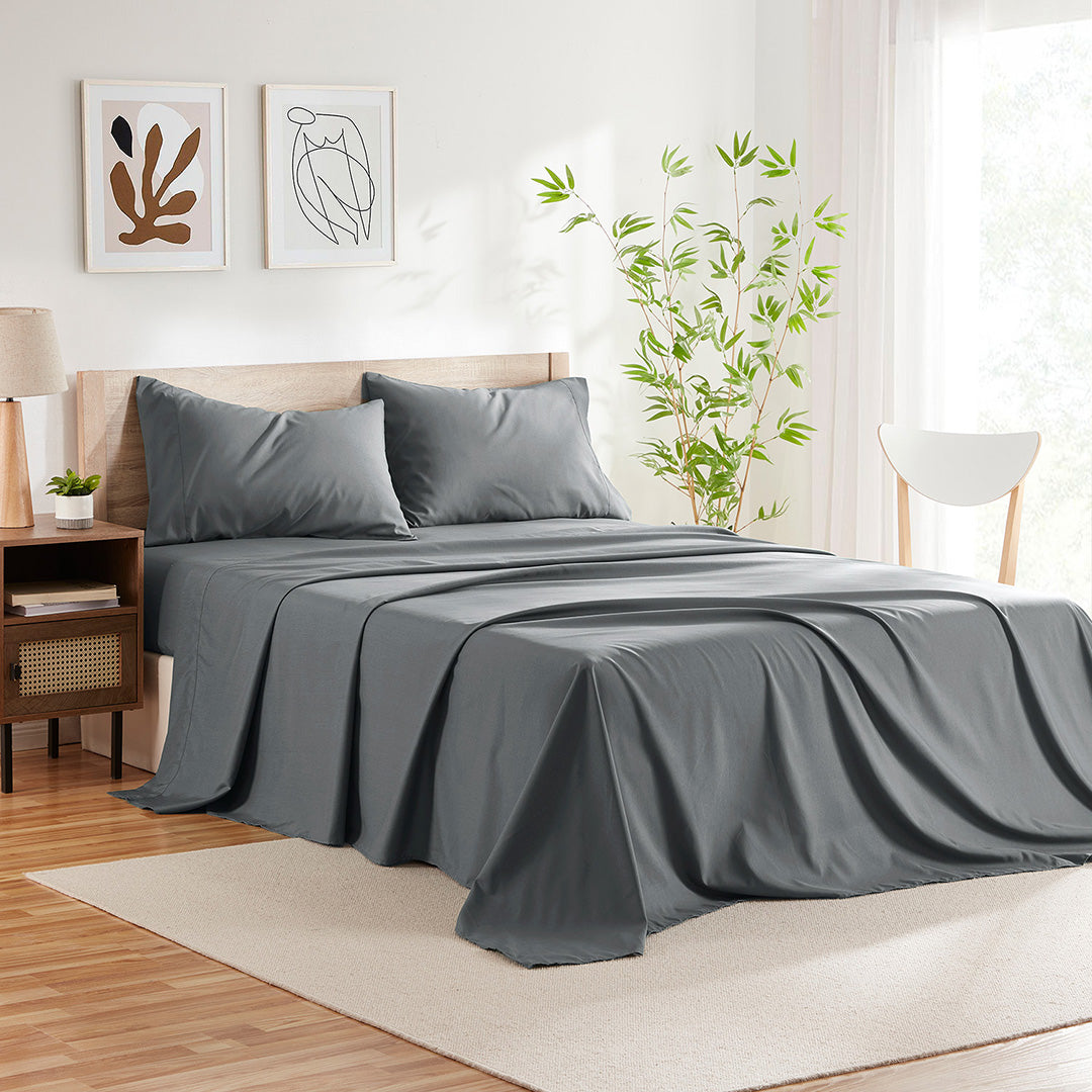 Bedding Bundle from Sleeptone in Queen Gray - Alternate angle