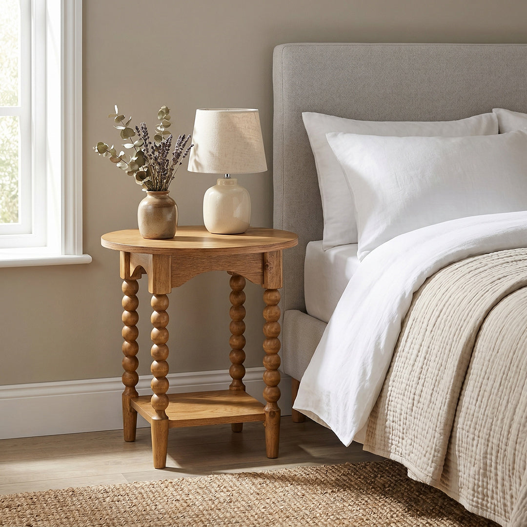 Mabel Round End Table from Sandberg Furniture in Veneer - Additional view 10