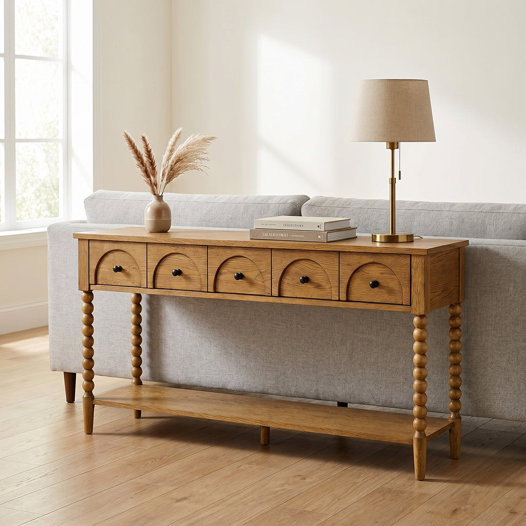 Mabel Sofa Table from Sandberg Furniture in Veneer - Additional view 11