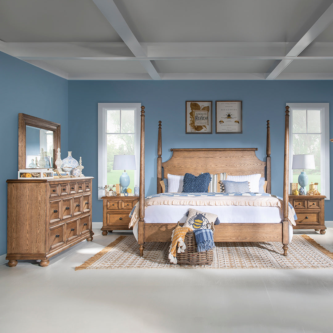 Vintage Market Nightstand - Brown