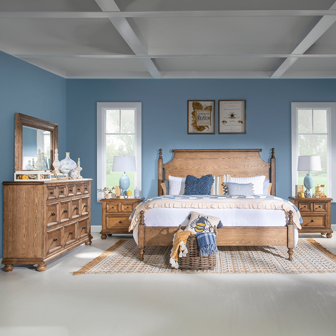 Vintage Market Poster Bedroom Group