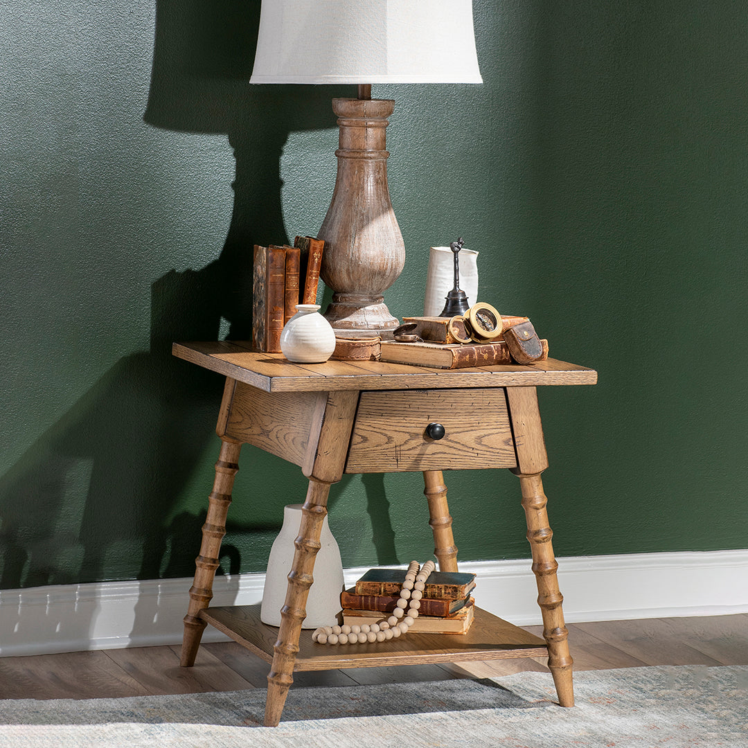 Vintage Market Bobbin End Table
