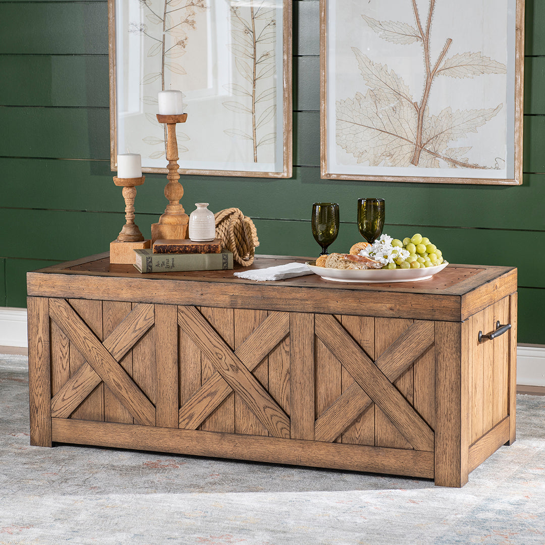 Vintage Market Captains Trunk Cocktail Table