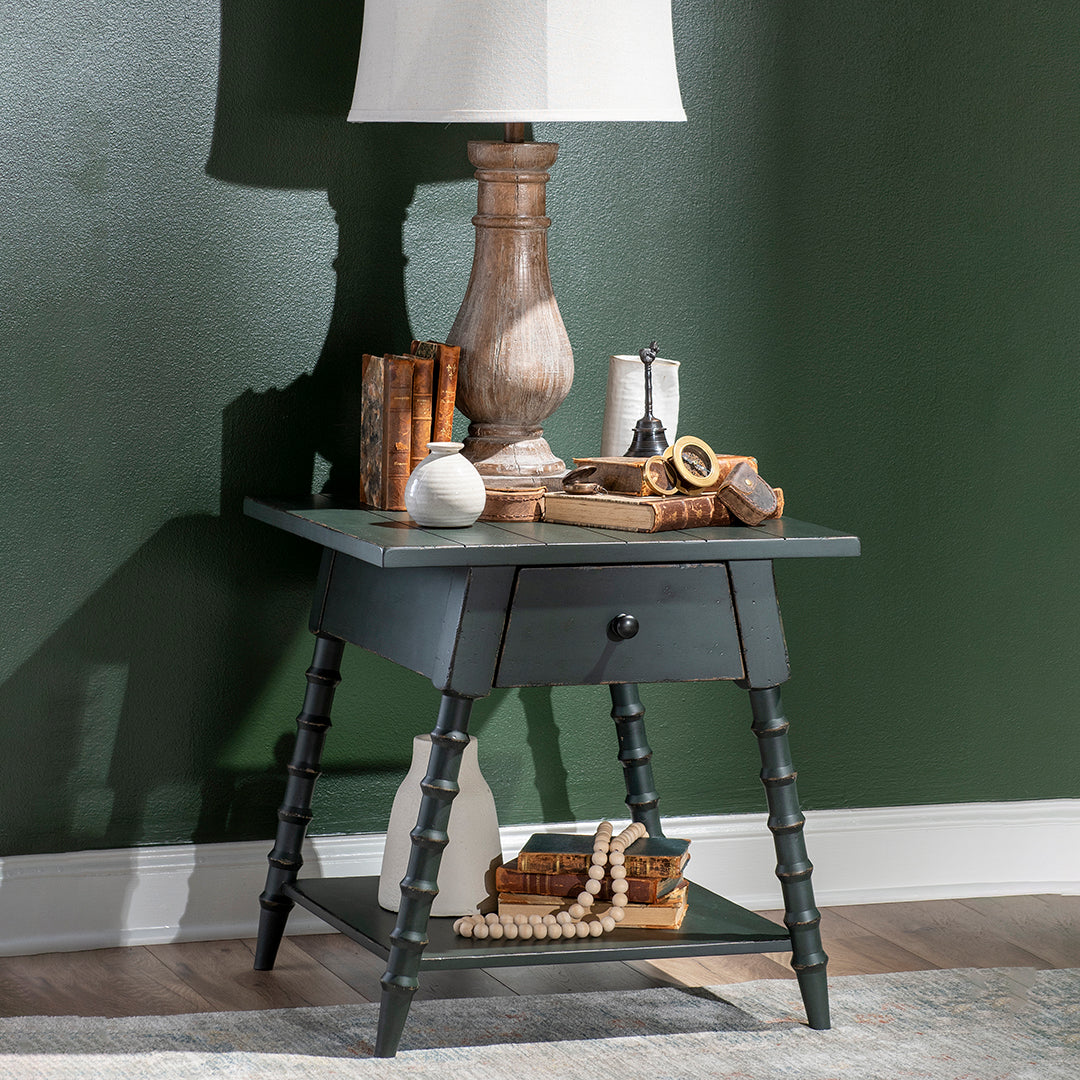 Vintage Market Bobbin End Table
